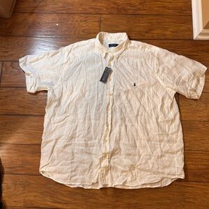 Polo by Ralph Lauren button down 100% linen shirt (New)